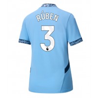 Manchester City Ruben Dias #3 Replica Home Shirt Ladies 2024-25 Short Sleeve